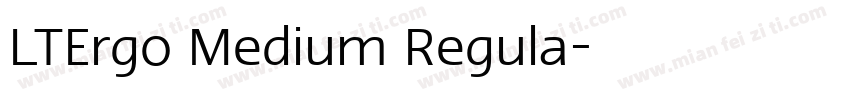 LTErgo Medium Regula字体转换